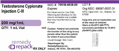 Mm1 (Testosterone Cypionate 200mg 1ml 70518 4538 00)